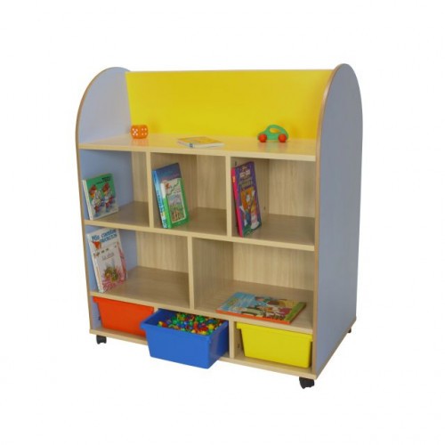 6142-MUEBLE EXPOSITOR DE LIBROS OVALADO HAYA MOBEDUC 602102HR18
