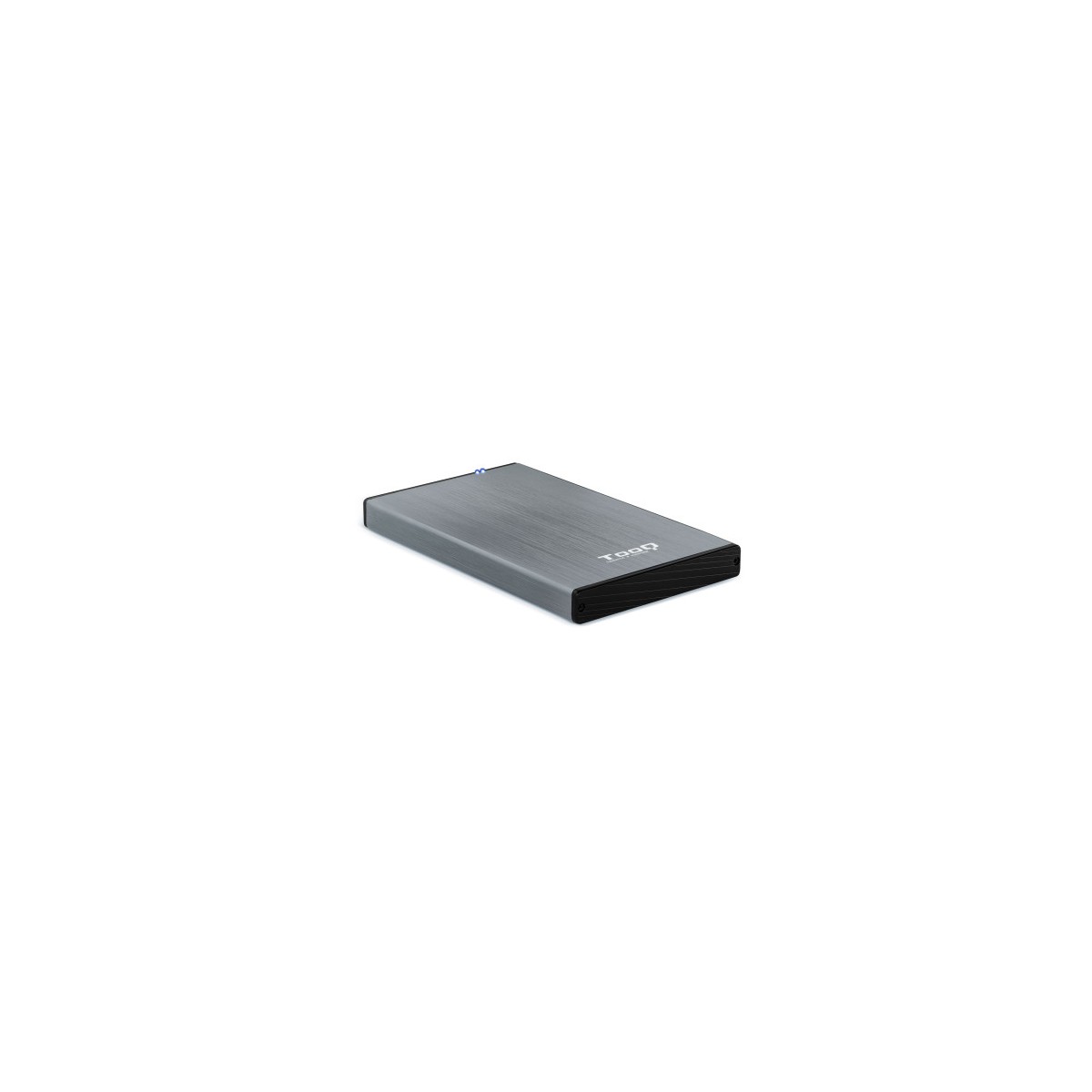 TooQ TQE 2527G caja para disco duro externo Caja de disco duro HDD Negro Gris 25