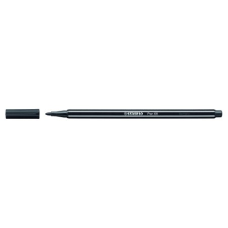 620-ROTULADOR PUNTA FIBRA MEDIA 1MM. PEN 68 NEGRO STABILO 68/46