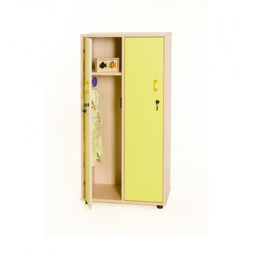 6225-MUEBLE TAQUILLA 2 NINOS 125 CM ALTO CON LLAVE HAYA MOBEDUC 600613HPC18