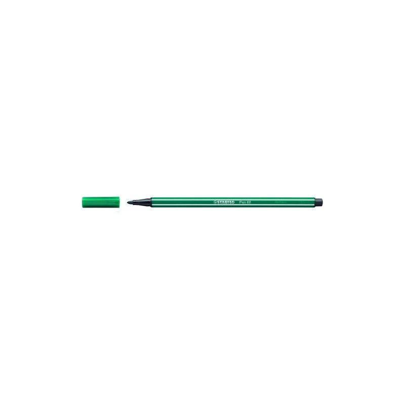 624-ROTULADOR PUNTA FIBRA MEDIA 1MM. PEN 68 VERDE TURQUESA STABILO 68/53