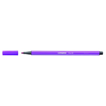 629-ROTULADOR PUNTA FIBRA MEDIA 1MM. PEN 68 LILA STABILO 68/58