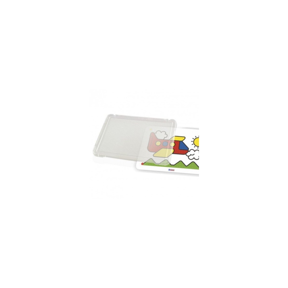 JUEGO PLACA PARA PINCHOS TRANSPARENTE 31X21 CM SET DE 6 UNIDADES MINILAND 31830