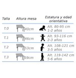 6330-MESA RECTANGULAR ONDA (TALLA 0-3) HAYA MOBEDUC 600561.6H230