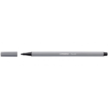 639-ROTULADOR PUNTA FIBRA MEDIA 1MM. PEN 68 GRIS OSCURO STABILO 68/96