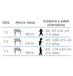 6403-MESA RECTANGULAR ONDA (TALLA 1-3) HAYA MOBEDUC 500112B181
