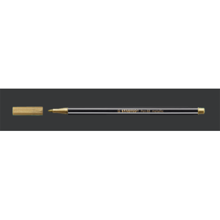 658-ROTULADOR ACUARELABLE METAL PUNTA MEDIA 1,4MM. PEN 68 ORO STABILO 68/810