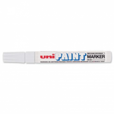 MARCADOR PERMANENTE PUNTA M 22 28MM BLANCO UNI BALL 545491000