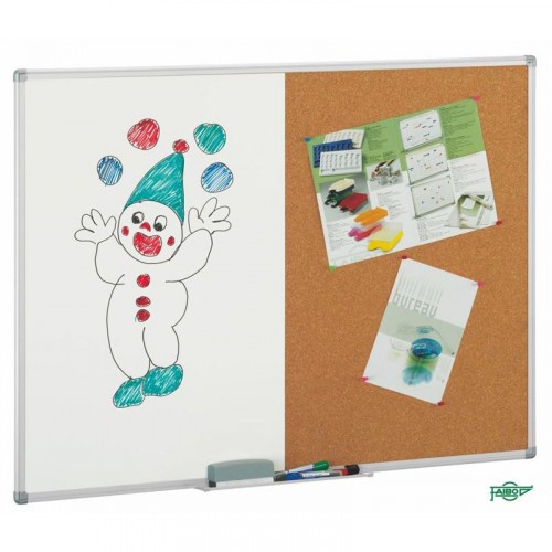 6622-PIZARRA CORCHO / BLANCA DE DOBLE USO 60X90 CM FAIBO 603-2T