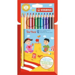 668-STABILO Trio thick laapiz de color Multicolor 12 pieza(s)