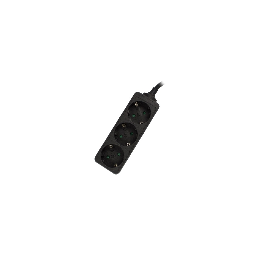 6692-Ewent EW3959 base multiple 1,5 m 3 salidas AC Interior Negro 6692-Ewent EW3959 base multiple 1,5 m 3 salidas AC Interior Negro