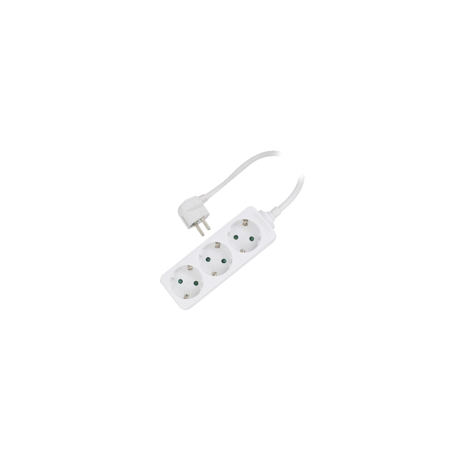 6694-Ewent EW3958 base multiple 1,5 m 3 salidas AC Interior Blanco 6694-Ewent EW3958 base multiple 1,5 m 3 salidas AC Interior Blanco