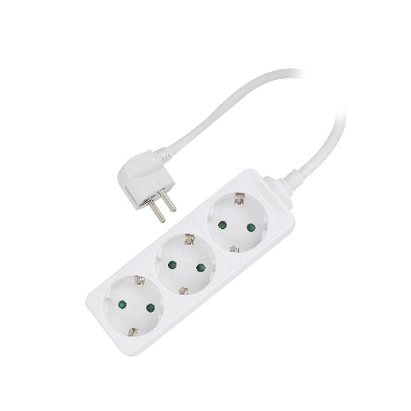 6694-Ewent EW3958 base multiple 1,5 m 3 salidas AC Interior Blanco
