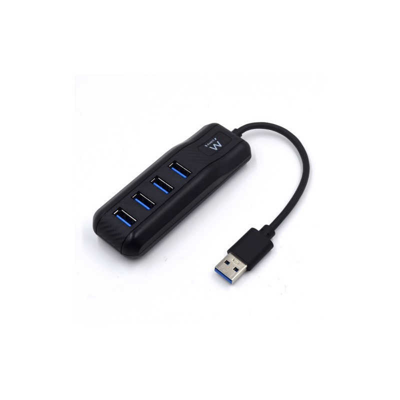 6722-Ewent EW1138 hub de interfaz USB 3.2 Gen 1 (3.1 Gen 1) Type-A 5000 Mbit/s Negro 6722-Ewent EW1138 hub de interfaz USB 3.2 Gen 1 (3.1 Gen 1) Type-A 5000 Mbit/s Negro