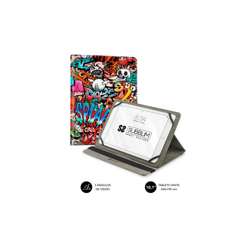 6812-SUBBLIM Funda Tablet Universal TRENDY CASE GRAFFITI 10.1" 6812-SUBBLIM Funda Tablet Universal TRENDY CASE GRAFFITI 10.1"