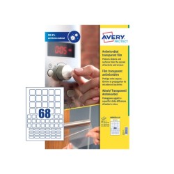 6850-Avery AM00SA4 etiqueta autoadhesiva Plaza Permanente Transparente 680 pieza(s)