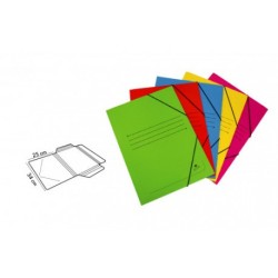 6884-CARPETA CARTON SIMIL PRESPAN 500 GR./M2. FOLIO GOMA SOLAPA VERDE MARIOLA 1525VE