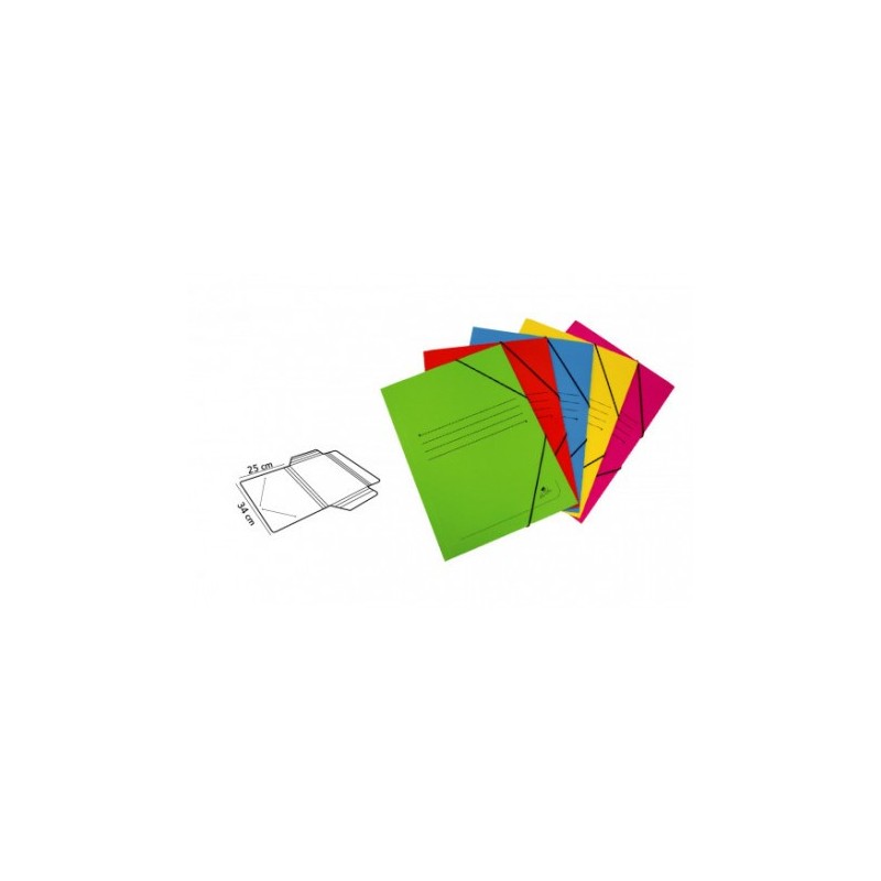 6884-CARPETA CARTON SIMIL PRESPAN 500 GR./M2. FOLIO GOMA SOLAPA VERDE MARIOLA 1525VE