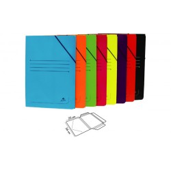 6890-CARPETA CARTON 500 GR. PLASTIFICADO BRILLO FOLIO GOMA SOLAPA AMARILLO MARIOLA 1523AM