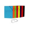 6893-CARPETA CARTON 500 GR. PLASTIFICADO BRILLO FOLIO GOMA SOLAPA NEGRO MARIOLA 1523NE