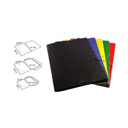 6898-CARPETA CARTON COMPACTO GOFRADO No 8.FOLIO GOMA SOLAPA AMARILLO MARIOLA 5285AM