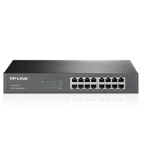 69-SWITCH CON BASE DE MONTAJE TP-LINK DE ESCRITORIO DE 16 PUERTOS GIGABIT