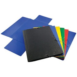 6900-CARPETA CARTON COMPACTO GOFRADO No 8.FOLIO GOMA SOLAPA NEGRO MARIOLA 5285NE