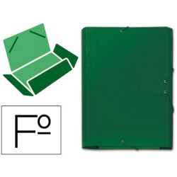 6901-CARPETA CARTON COMPACTO GOFRADO No 8.FOLIO GOMA SOLAPA VERDE MARIOLA 5285VE