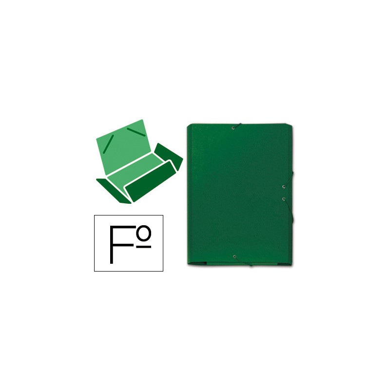 6901-CARPETA CARTON COMPACTO GOFRADO No 8.FOLIO GOMA SOLAPA VERDE MARIOLA 5285VE