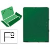 6901-CARPETA CARTON COMPACTO GOFRADO No 8.FOLIO GOMA SOLAPA VERDE MARIOLA 5285VE