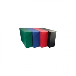 6920-CAJA TRANSFERENCIA FOLIO CARTON FORRADO EN GELTEX (39X25,5 X11 CM) ROJO MARIOLA 1685RO