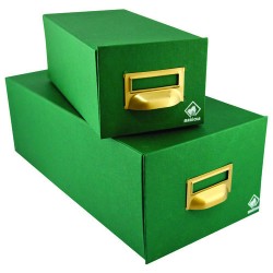 6927-FICHERO CARTON FORRADO EN GELTEX PARA 500 FICHAS (180X125X250 MM)   MARIOLA 3-500