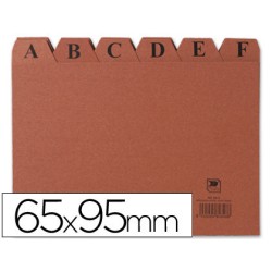 6935-INDICE FICHEROS CARTON CUERO A-Z (95X65 MM) N.o 1 MARIOLA 3101