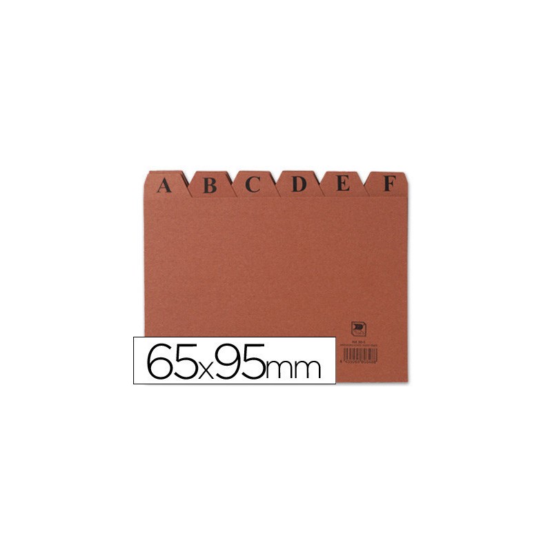 6935-INDICE FICHEROS CARTON CUERO A-Z (95X65 MM) N.o 1 MARIOLA 3101 6935-INDICE FICHEROS CARTON CUERO A-Z (95X65 MM) N.o 1 MARIOLA 3101