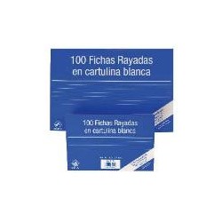 6939-100 FICHAS DE CARTULINA RAYADA (125X75 MM) No 2 MARIOLA 3112R