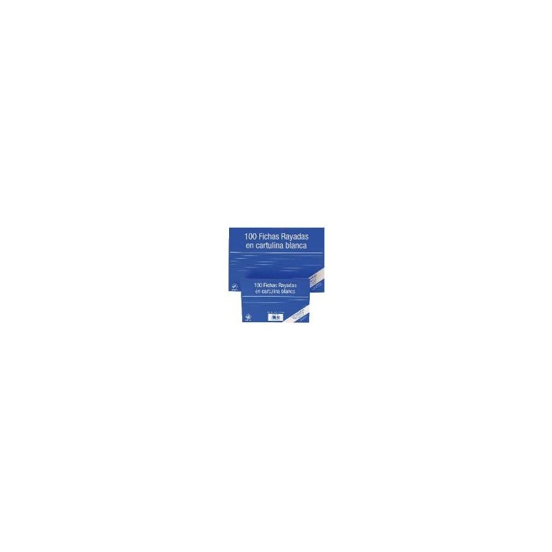 6939-100 FICHAS DE CARTULINA RAYADA (125X75 MM) No 2 MARIOLA 3112R