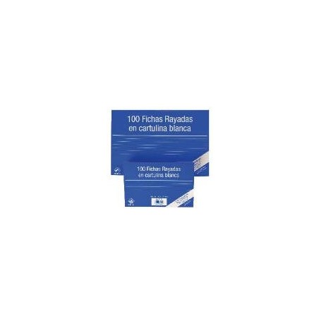6939-100 FICHAS DE CARTULINA RAYADA (125X75 MM) No 2 MARIOLA 3112R