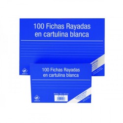 6943-100 FICHAS DE CARTULINA LISA (95X65 MM)  N.o 1 MARIOLA 3111L