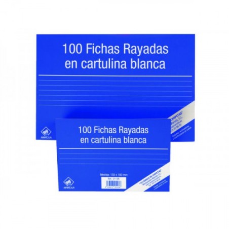 6946-100 FICHAS DE CARTULINA LISA (200X120 MM) No. 4 MARIOLA 3114L