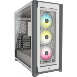 6961-Corsair iCUE 5000X RGB Midi Tower Blanco