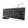 6968-Trust TKM-250 teclado USB Espanol Negro
