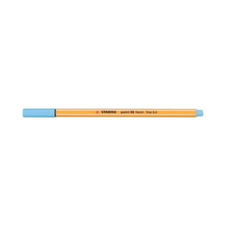 699-ROTULADOR PUNTA FINA POINT 88 0.4MM AZUL NEON STABILO 88/031