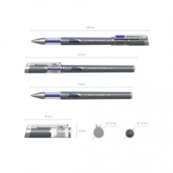 6999-BOLIGRAFO DE GEL MEGAPOLIS GEL, TINTA COLOR: AZUL ERICH KRAUSE 92