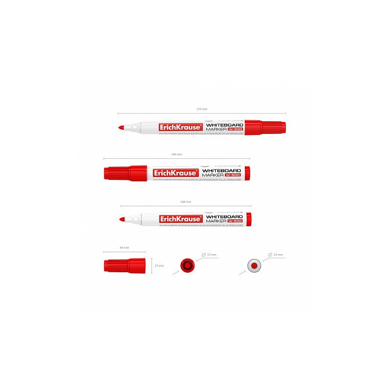 7009-MARCADOR PIZARRA BLANCA W-500, COLOR: ROJO ERICH KRAUSE 12847 7009-MARCADOR PIZARRA BLANCA W-500, COLOR: ROJO ERICH KRAUSE 12847