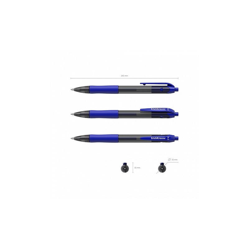 7022-BOLIGRAFO DE GEL AUTOMATICO SMART-GEL, TINTA COLOR: AZUL ERICH KRAUSE 39011 7022-BOLIGRAFO DE GEL AUTOMATICO SMART-GEL, TINTA COLOR: AZUL ERICH KRAUSE 39011