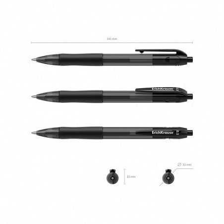 7023-BOLIGRAFO DE GEL AUTOMATICO SMART-GEL, TINTA COLOR: NEGRO ERICH KRAUSE 39012