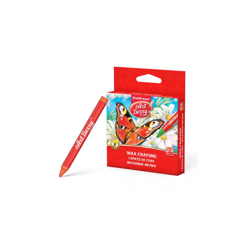 7070-ESTUCHE DE CERAS DE PLASTICO 24 COLORES ARTBERRY 34931