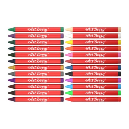 7072-ESTUCHE DE CERAS DE PLASTICO 24 COLORES ARTBERRY 34931