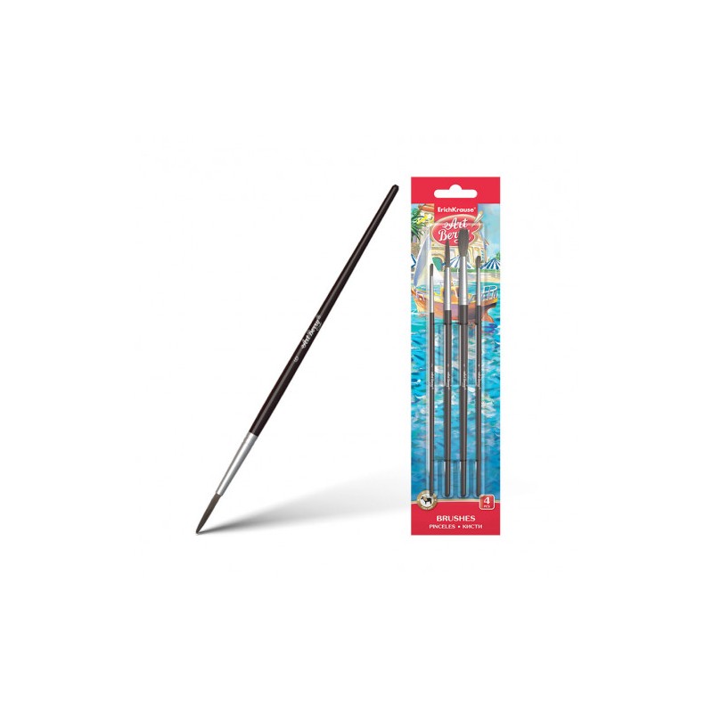 7075-SET PINCELES PARA ACUARELAS Y TEMPERAS, PELO DE CABALLO, 4 UDS. ARTBERRY 36123 7075-SET PINCELES PARA ACUARELAS Y TEMPERAS, PELO DE CABALLO, 4 UDS. ARTBERRY 36123