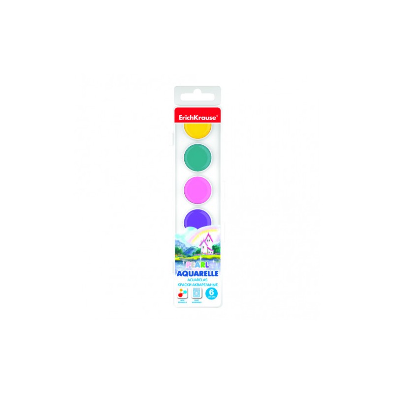 7080-CAJA ACUARELAS PEARL 6 COLORES ERICH KRAUSE 50584